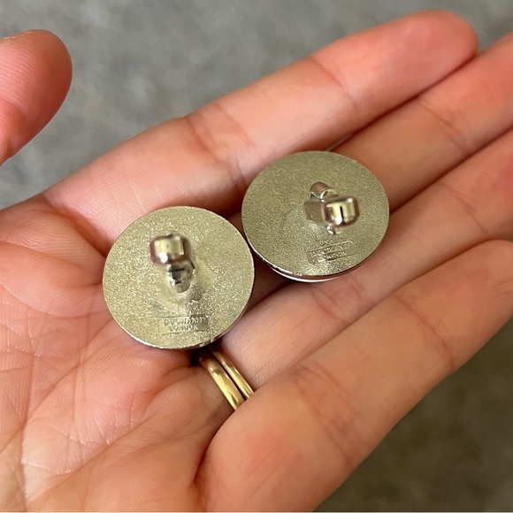 Vintage Duchamp London Cufflinks Good Morning Good Night Sun Mood Black White - Picture 2 of 7